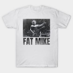 FAT MIKE simple urban black n white T-Shirt